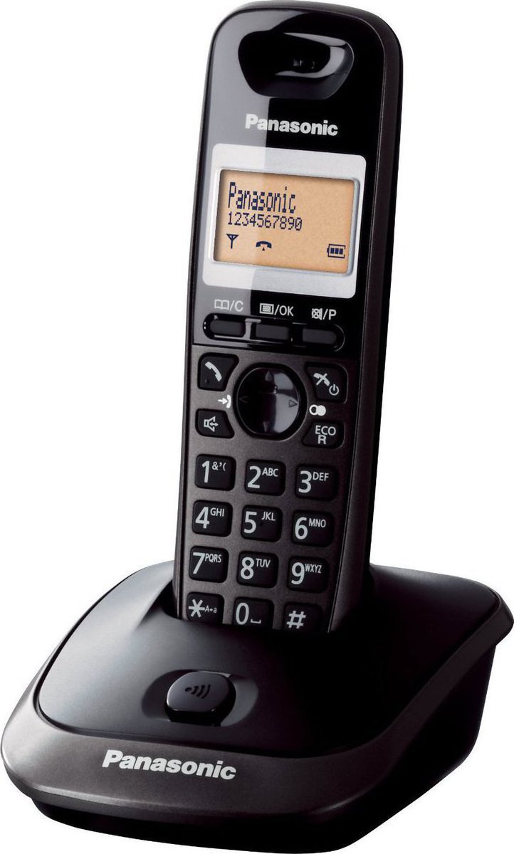 Ασύρματο Τηλέφωνο Panasonic Dect KX-TG2511 Titanium Black